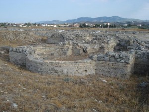 Basilica foundations at Lechaeo port Corinth Basilica foundations at Lechaeo port Corinth
